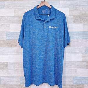 Nordon Plastic Employee Performance Polo Shirt Heather Blue Puma Mens XXL 2XL